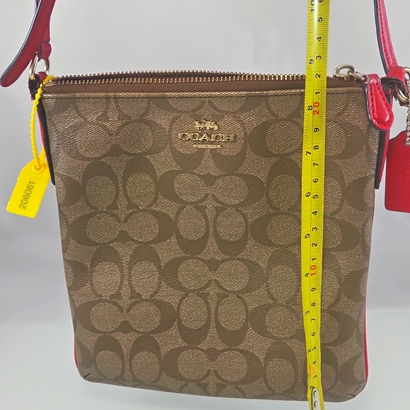 πCoach Signature North South Crossbody Messenger Bag - Picture 5 of 16